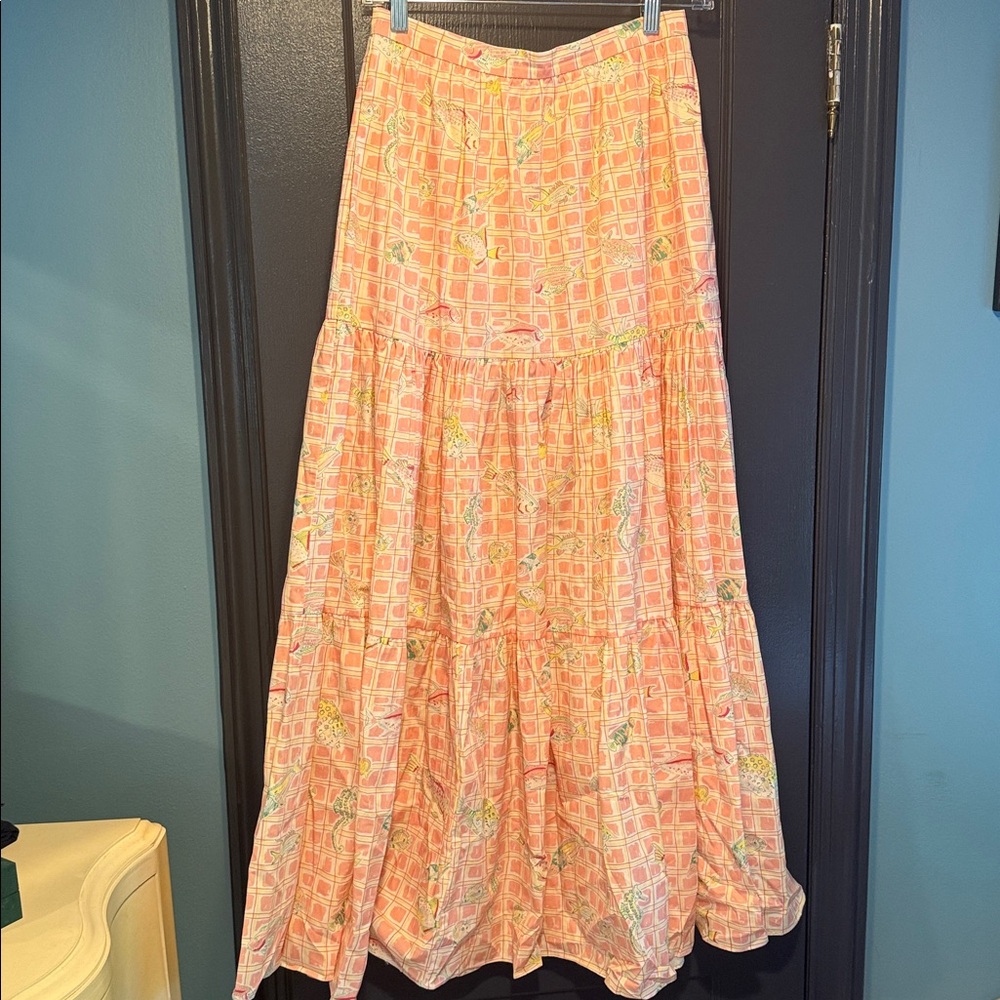 Coco Shop Skirt In Fishing Net Print View 4